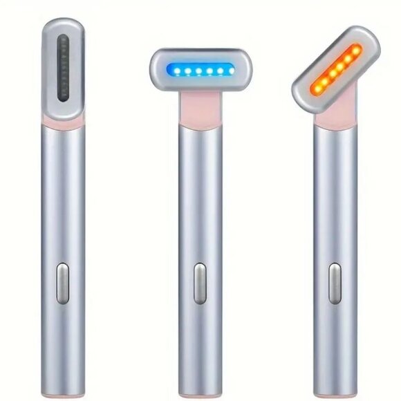 4-in-1 Radiant Renewal Red and Blue Light Skincare Wand Therapy (Rose Gold) New - Picture 13 of 14